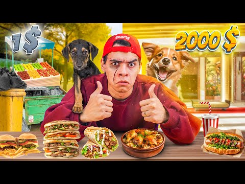 تحدي ٢٤ ساعة بناكل أكل الشارع 😱 جالنا تسمم 💔