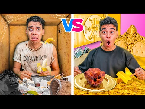 تحدي الغني ضد الفقير 😱😨 نهاية سيئة !!